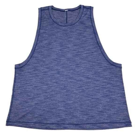 Lululemon Cardio Squad Tank II In Heathered Hero Blue Size 10 - Picture 4 of 7